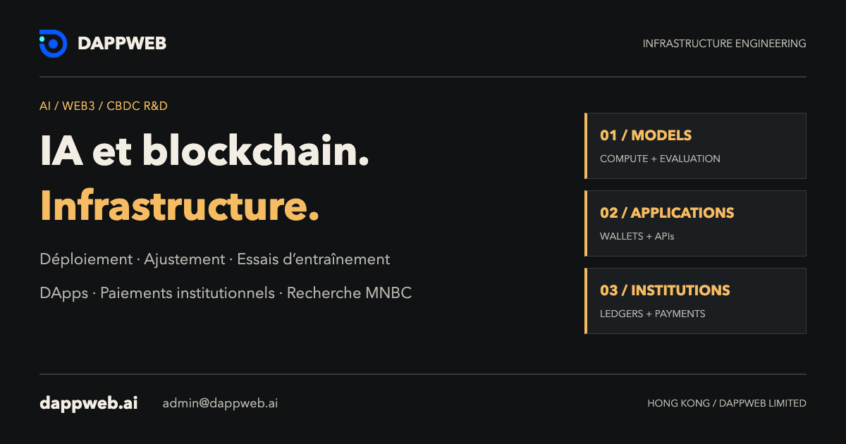 Infrastructure IA, blockchain et systèmes souverains